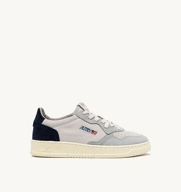 AUTRY Sneakers Medalist Low In Suede Grigio e Blu