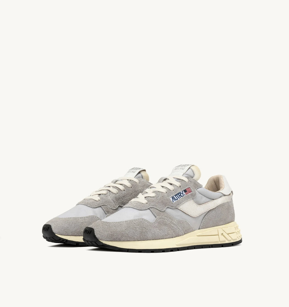 AUTRY Sneakers Reelwind Low In Nylon E Suede Grigio