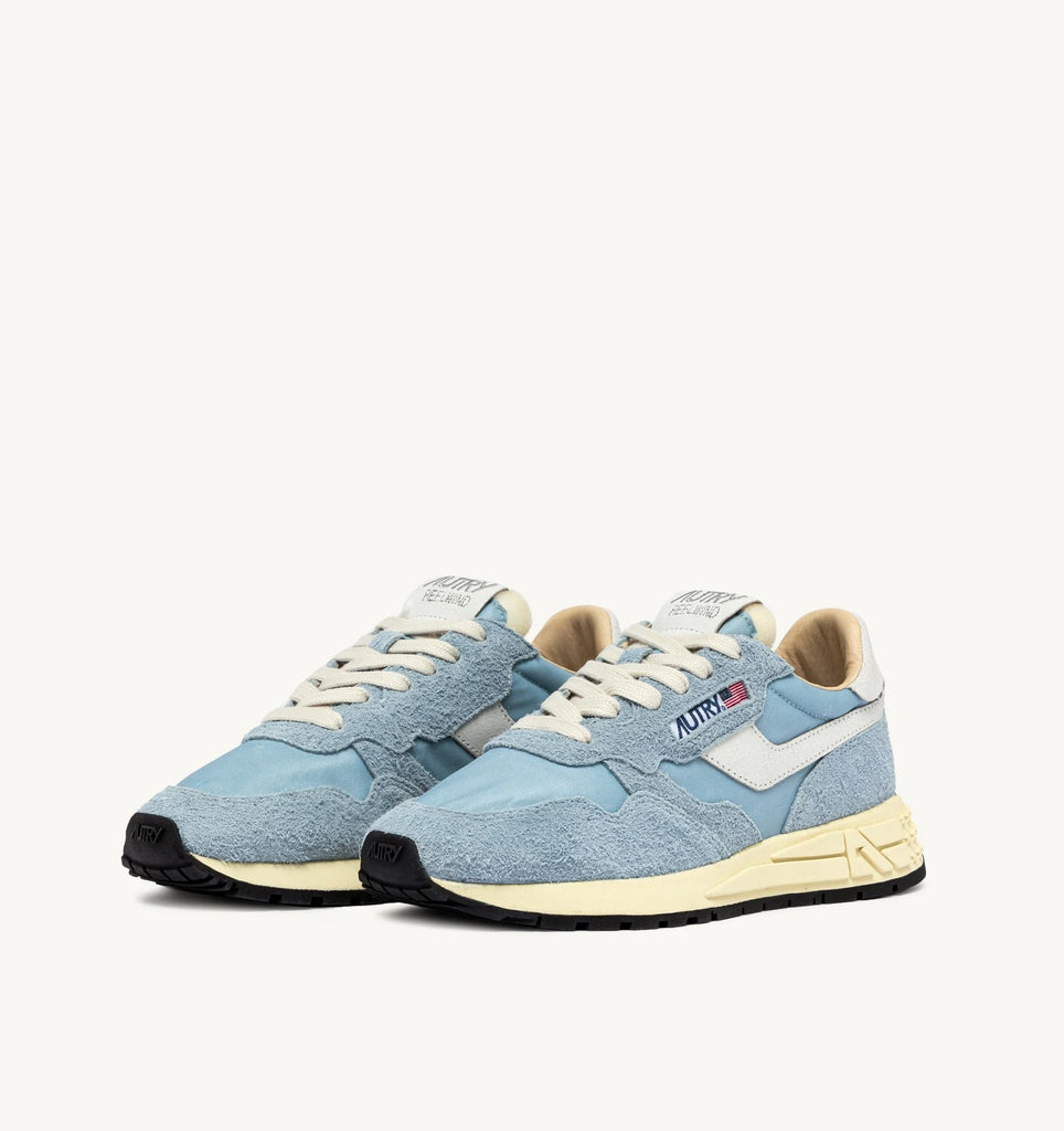 AUTRY Sneakers Reelwind Low In Nylon E Suede Celeste