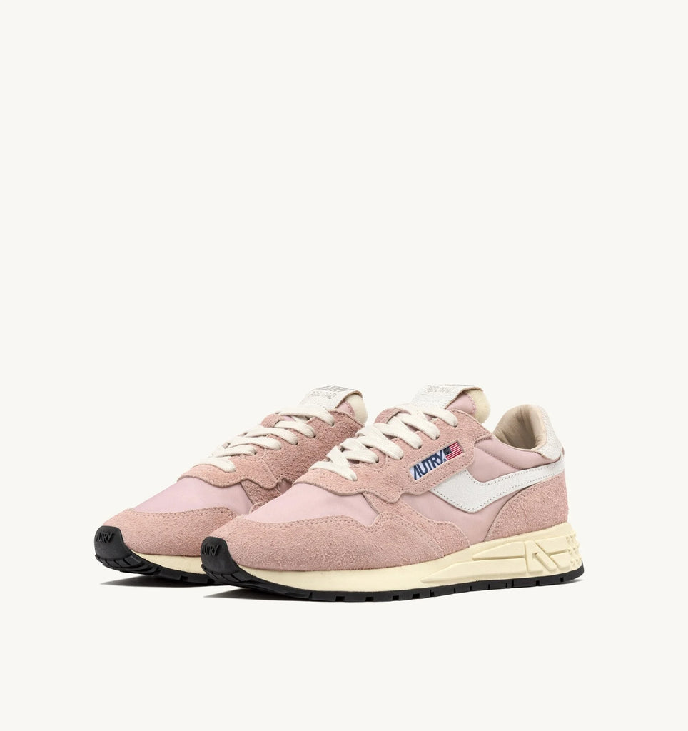 AUTRY Sneakers Reelwind Low In Nylon E Suede Rosa