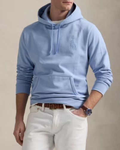 POLO RALPH LAUREN Felpa con cappuccio Big Pony in loopback