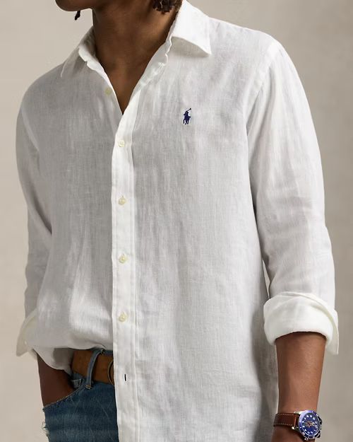 POLO RALPH LAUREN Camicia in lino slim fit