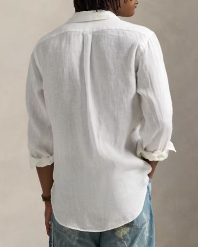 POLO RALPH LAUREN Camicia in lino slim fit