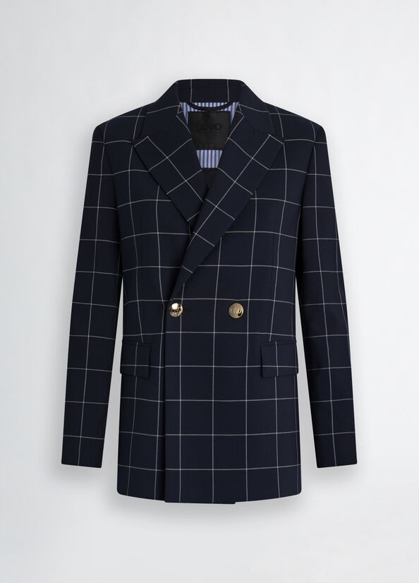 LIU JO Blazer check doppiopetto