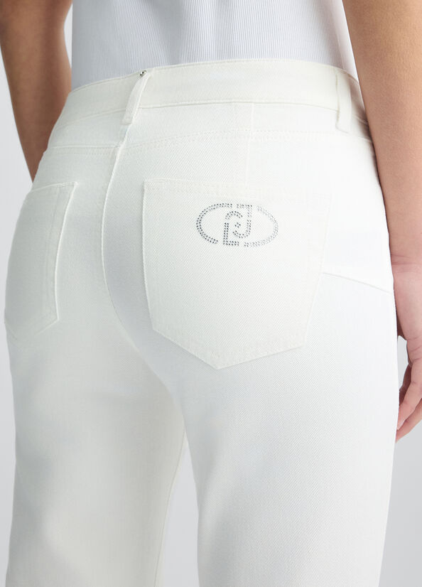 LIU JO Pantaloni bianchi slim fit