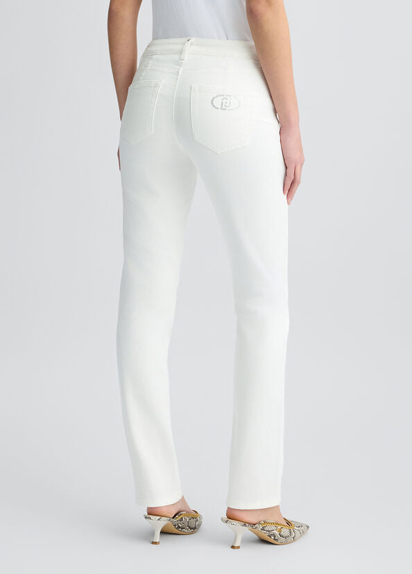LIU JO Pantaloni bianchi slim fit