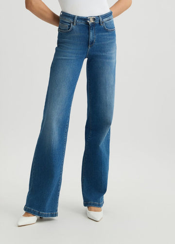 LIU JO Jeans flare con cintura