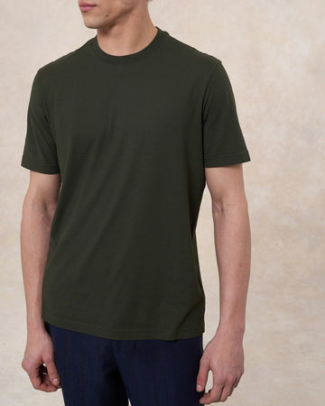 FILIPPO DE LAURENTIIS T-shirt manica corta in crepe di cotone
