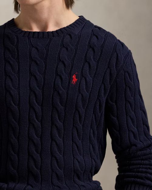 POLO RALPH LAUREN Maglia in cotone a trecce