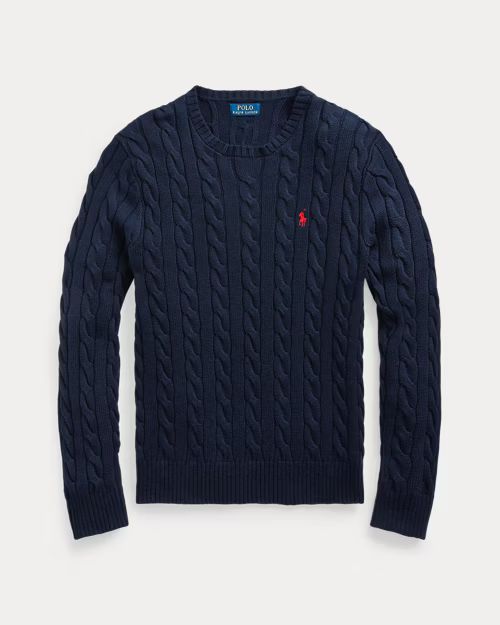 POLO RALPH LAUREN Maglia in cotone a trecce