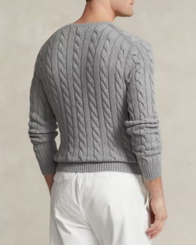 POLO RALPH LAUREN Maglia in cotone a trecce