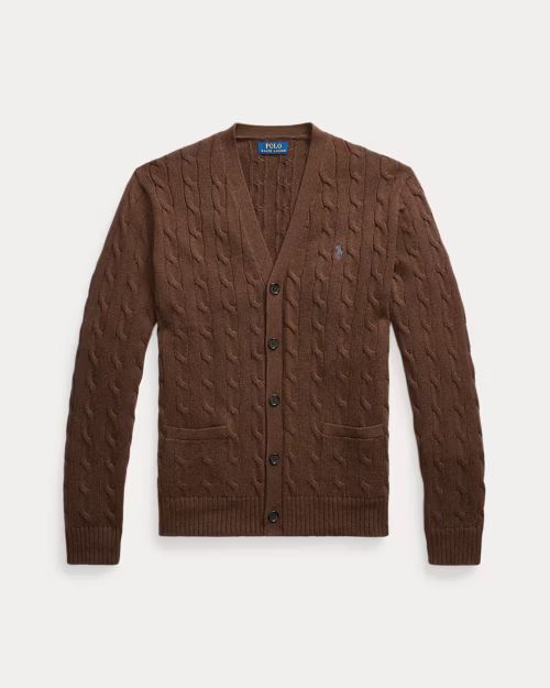 POLO RALPH LAUREN Cardigan in cotone a trecce