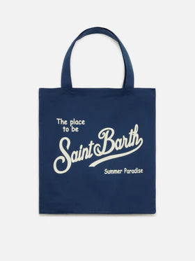 MC2 SAINT BARTH Borsa Essential in cotone con logo Saint Barth