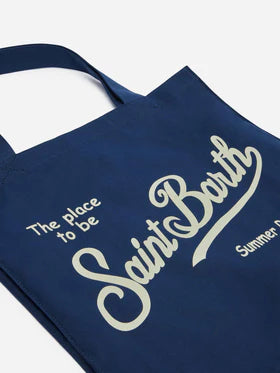 MC2 SAINT BARTH Borsa Essential in cotone con logo Saint Barth