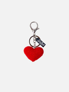 MC2 SAINT BARTH Portachiavi Keyring con charm cuore all'uncinetto