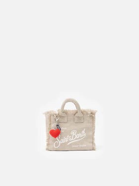 MC2 SAINT BARTH Portachiavi Keyring con charm cuore all'uncinetto