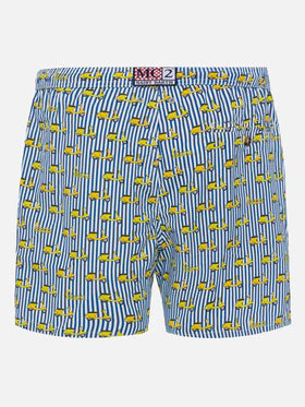 MC2 SAINT BARTH Costume mare Lighting in tessuto leggero con stampa