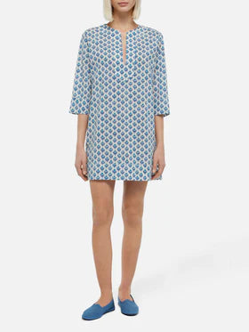 MC2 SAINT BARTH Abito tunica Macha in cotone con stampa