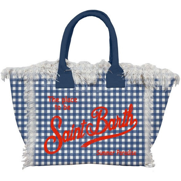 MC2 SAINT BARTH Borsa Mini Vanity in tela di cotone