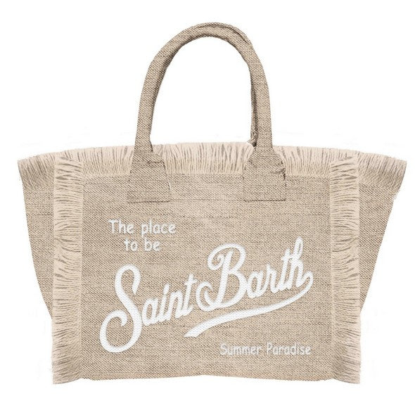 MC2 SAINT BARTH Borsa a spalla Vanity in lino