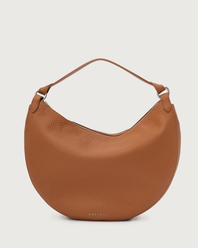 ORCIANI Borsa Dumpling Soft Large a spalla in pelle con tracolla