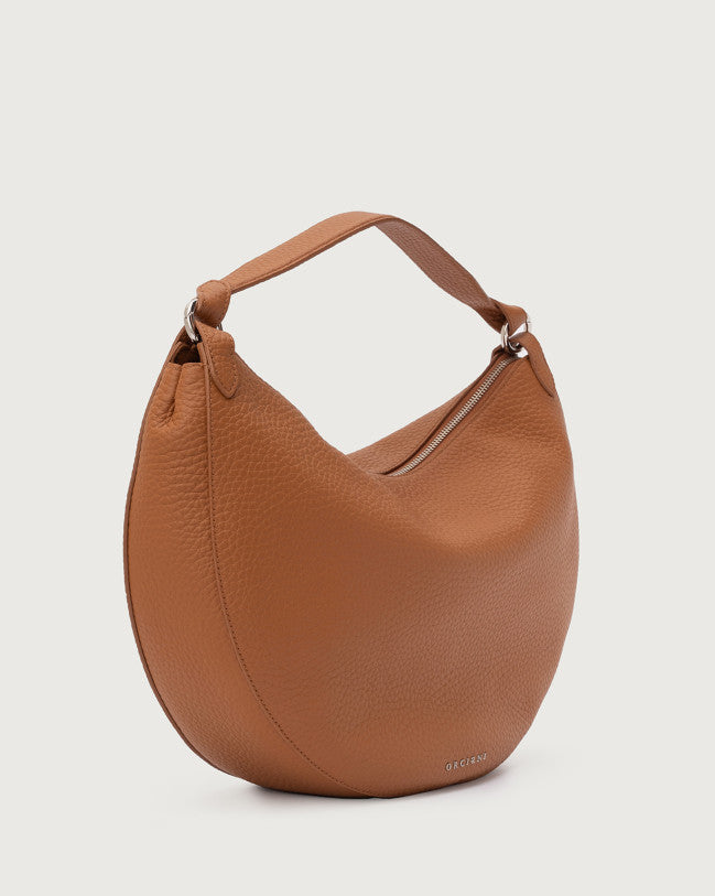 ORCIANI Borsa Dumpling Soft Large a spalla in pelle con tracolla
