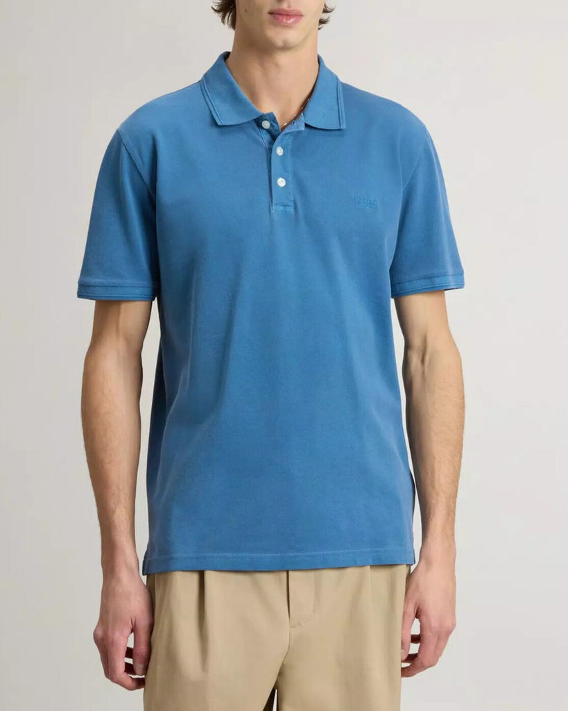 WOOLRICH Polo Mackinack tinta in capo in piqué di cotone elasticizzato