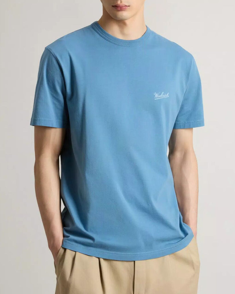 WOOLRICH T-shirt in puro cotone con logo