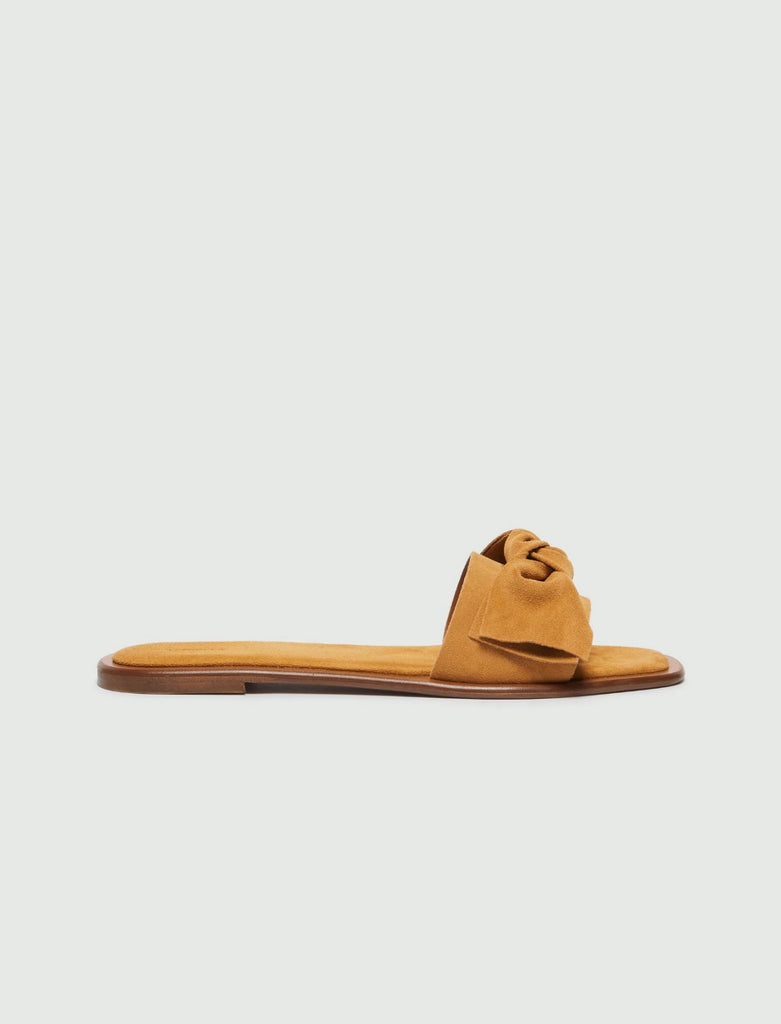 MARELLA Ciabattina in suede con fiocco