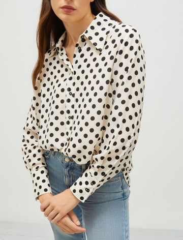 MARELLA Camicia in seta a pois