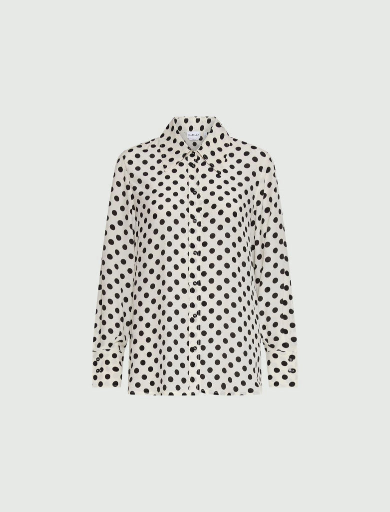MARELLA Camicia in seta a pois