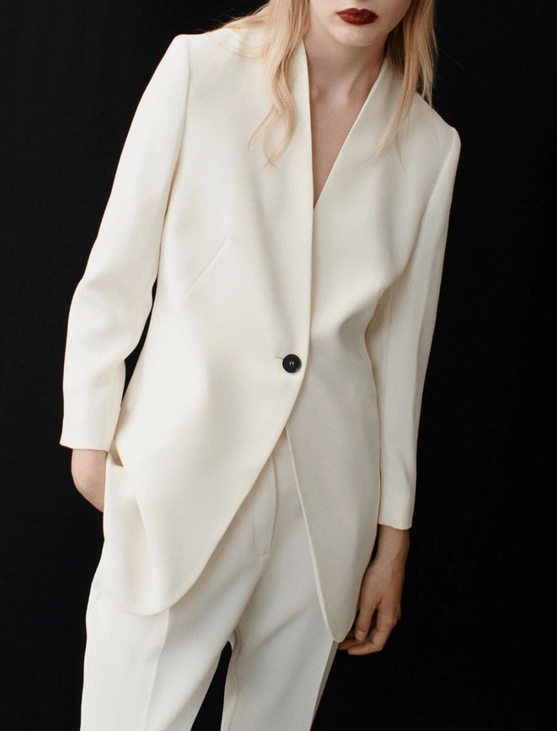MARELLA Giacca lunga in enver satin