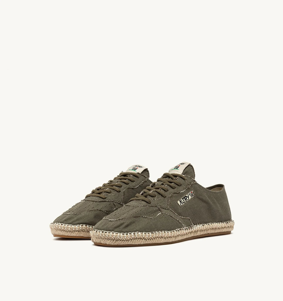 AUTRY Espadrillas Low  Canvas/Can. Verde militare