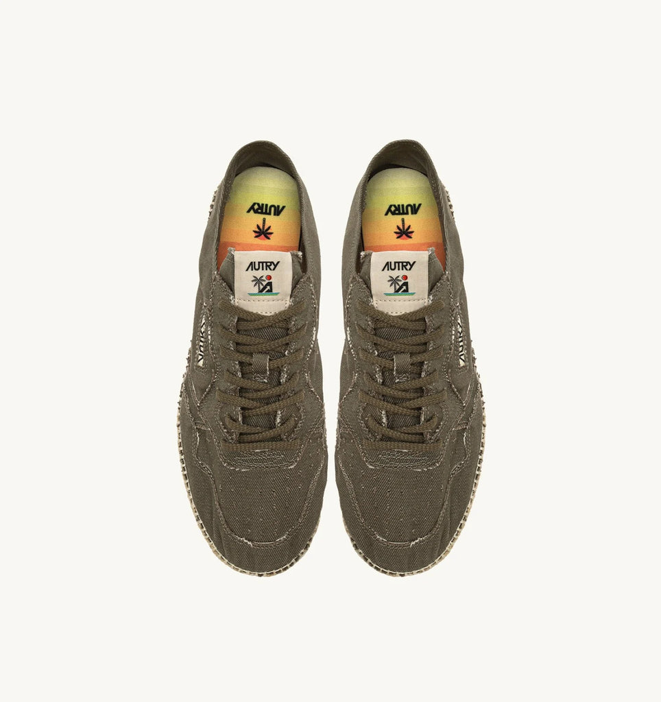 AUTRY Espadrillas Low  Canvas/Can. Verde militare
