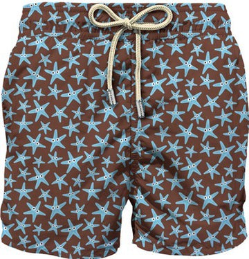 MC2 SAINT BARTH Costume mare Lighting in tessuto leggero con stampa