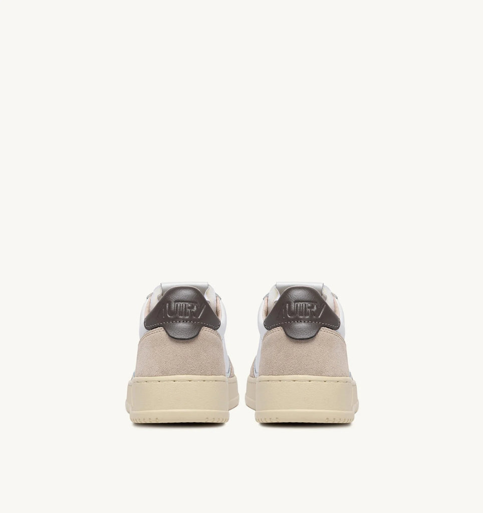 AUTRY Sneakers Medalist Low in Suede e Pelle Bianca e Marrone