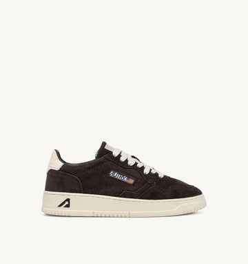 AUTRY Sneakers Medalist Low in Suede Marrone e Bianco