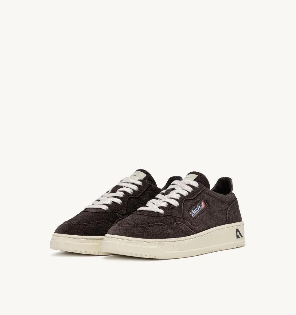AUTRY Sneakers Medalist Low in Suede Marrone e Bianco