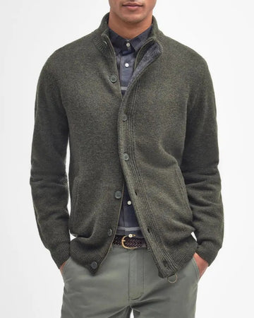 BARBOUR Maglione con zip Patch