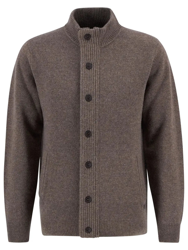 BARBOUR Maglione con zip Patch