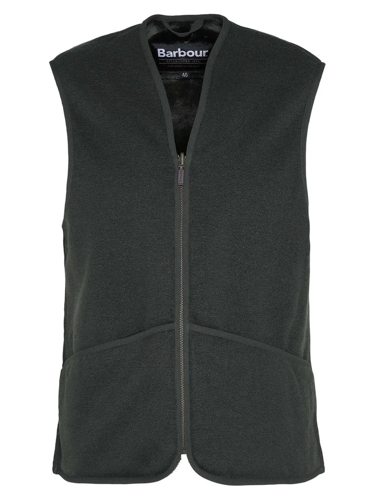 BARBOUR Gilet/fodera in pile caldo con cerniera