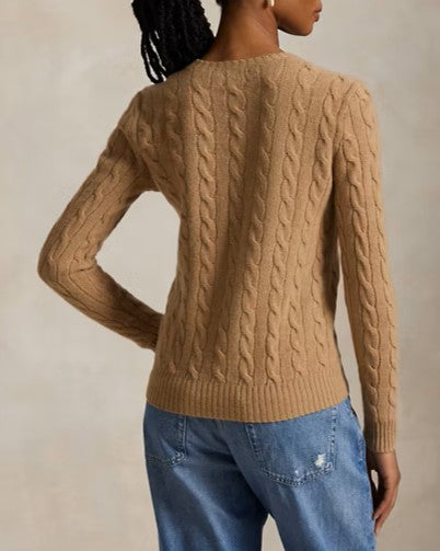 POLO RALPH LAUREN Girocollo in lana e cashmere a trecce