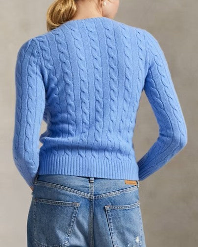 POLO RALPH LAUREN Girocollo in lana e cashmere a trecce