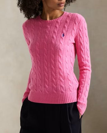 POLO RALPH LAUREN Girocollo in lana e cashmere a trecce