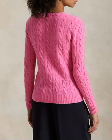 POLO RALPH LAUREN Girocollo in lana e cashmere a trecce