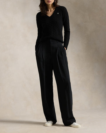 POLO RALPH LAUREN Maglia a trecce in lana e cashmere