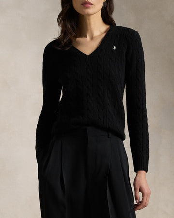 POLO RALPH LAUREN Maglia a trecce in lana e cashmere