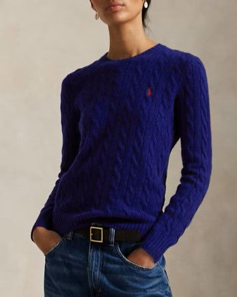 POLO RALPH LAUREN Maglia a trecce in lana e cashmere
