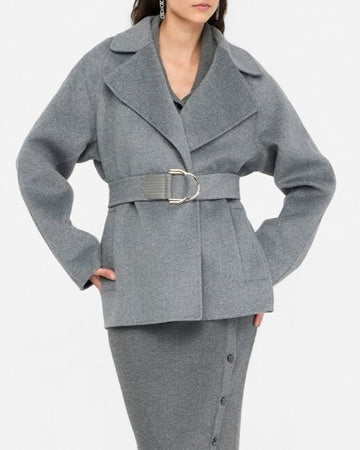 LIU JO Cappotto in lana con cintura