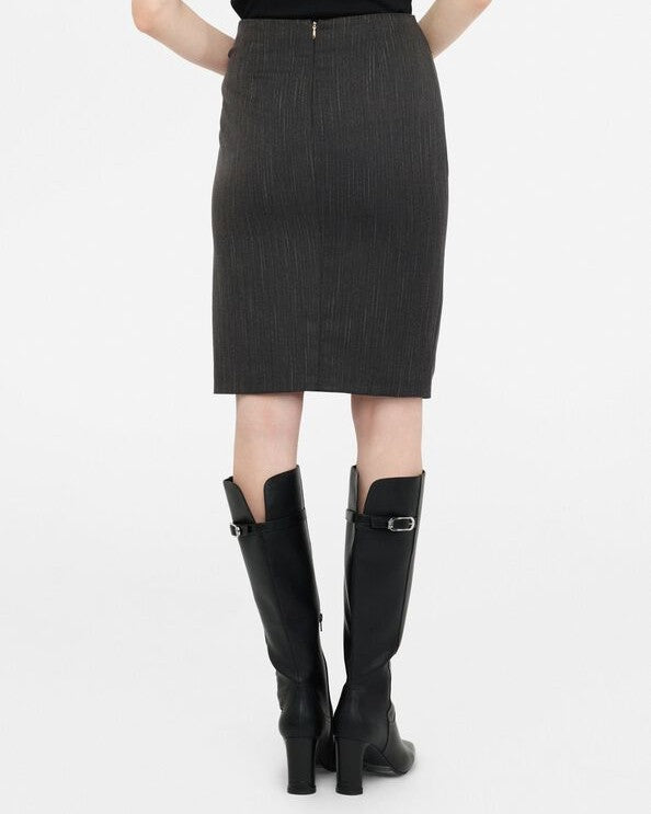 LIU JO Gonna gessata con pizzo